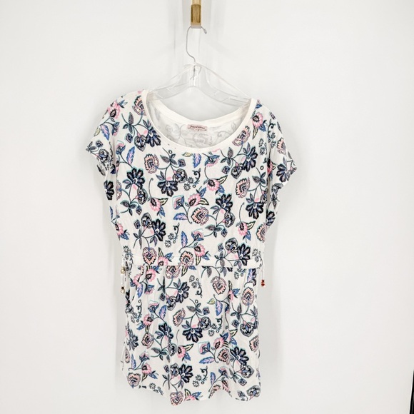 Juicy Couture Dresses & Skirts - Juicy Couture Short Sleeve Floral Tee - Pink, Blue, White